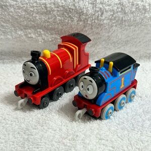 Thomas and Friends Push Along Trains Lot Thomas and James Die Cast Metal